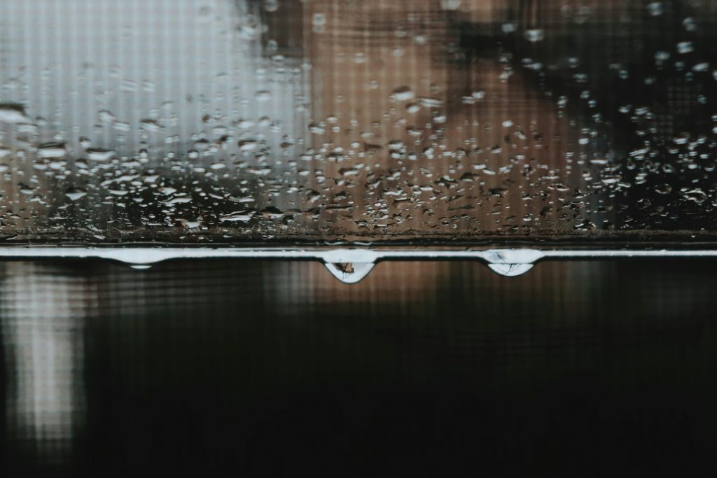 Rainfall closeup